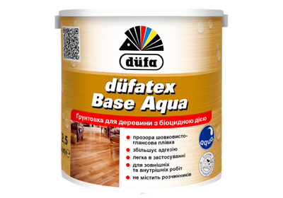 Грунтовка для древесины с биоцидным действием Dufa Dufatex Base Aqua, 0,75 кг, прозрачный 3901 фото