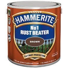 Грунт антикоррозийный для черных металлов Hammerite Rust Beater No.1, 0,5 л, Коричневый 62120 фото