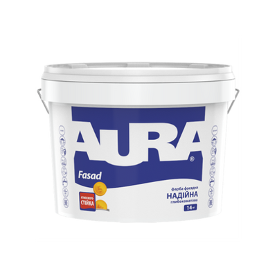 Фарба для зовнішніх і внутрішніх робіт Aura Fasad, 1,4 кг, Білий 62984 фото