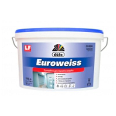 Фарба дисперсійна Dufa Euroweiss D604, 1,4 кг, білий, матовий 70888 фото