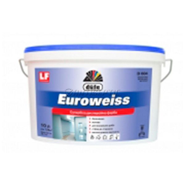 Фарба дисперсійна Dufa Euroweiss D604, 1,4 кг, білий, матовий 70888 фото