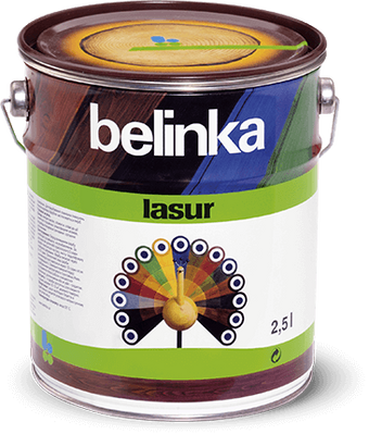 Тонкослойная краска-лазурь для древесины Belinka Lasur, 0,75 л, belinka 11 белая 42840 фото