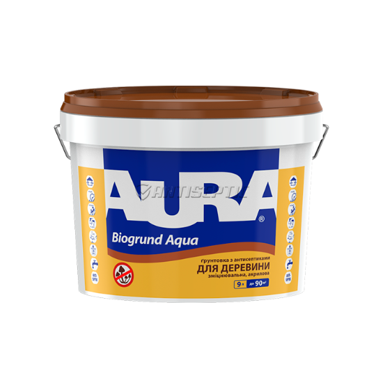 Грунтовка для деревини Aura Biogrund Aqua, 0,75 л, прозорий 58298 фото