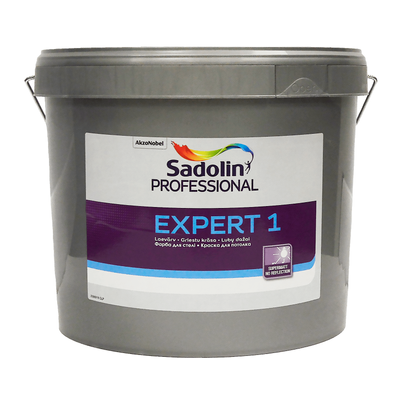 Краска для потолка Sadolin Expert 1, белый, 10 л., глубокоматовый 73682 фото