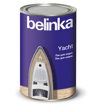 Бесцветный яхтный лак Belinka Yacht, 0,9 л, бесцветный, глянцевый 64980 фото