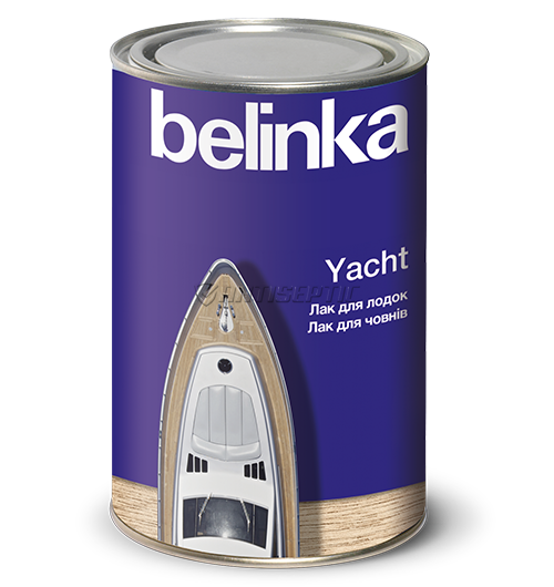 Безбарвний яхтний лак Belinka Yacht, 0,9 л, бесцветный, глянцевый 64980 фото