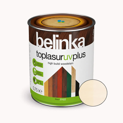 Фарба-лазур для деревини Belinka TopLasur UV Plus, 0,75 л, belinka 11 біла 60020 фото