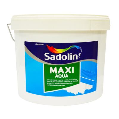 Шпаклевка влагостойкая Sadolin Maxi Aqua, светло-серый, 10 л., матовый 45882 фото