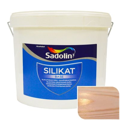 Грунтовочная силикатная краска Sadolin Silikat Base, бесцветный, 10 л. 62438 фото