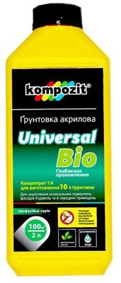 Грунтовка універсальна акрилова (концентрат 1:4) Kompozit Universal-Bio 86310 фото