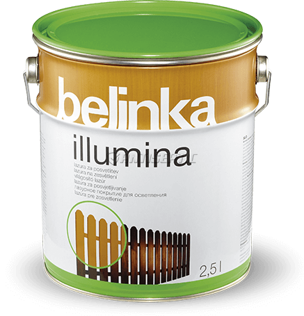 Лазурь бесцветная для древесины Belinka Illumina, 0,75 л, желтый 12713 фото