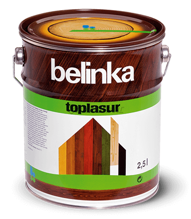Краска-лазурь толстослойная для древесины Belinka Toplasur, 1 л, belinka 11 белая 72616 фото