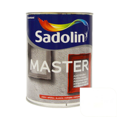 Краска универсальная алкидная краска Sadolin Master 90, белый, 1 л., глянцевый 21895 фото