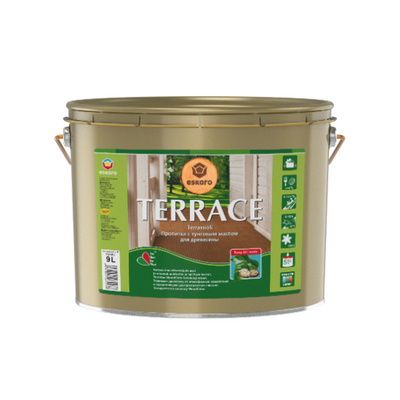 Масло для террас Aura Terrace, 0,9 л, Бесцветный 76201 фото