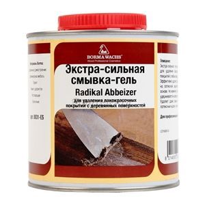 Смывка для воска Borma Wachs RADIKAL ABBEIZER GEL, 0,75 л, бесцветный 73619 фото