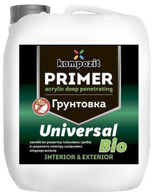 Ґрунтовка акрилова Universal-BIO, 1 л 4820251522474 фото