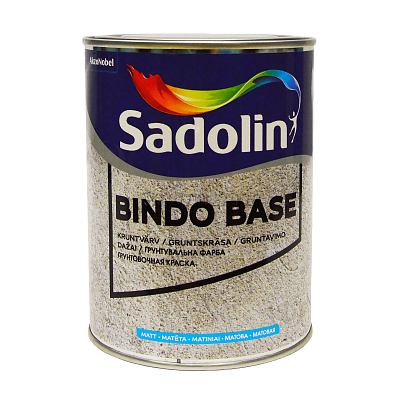 Грунт-фарба водорозчинна Sadolin Bindo Base, 1 л, білий 8514242199 фото