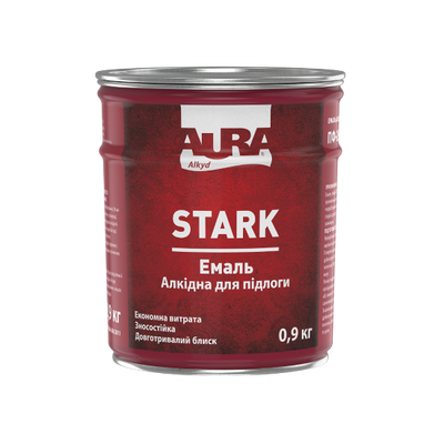 Емаль для підлоги Aura STARK, 0,9 кг, жовто-коричневий 4811332035 фото