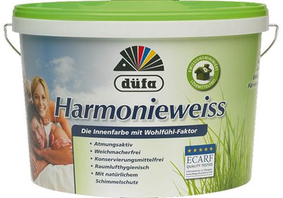 Краска антиаллергенная Dufa Harmonieweiss, 2,5 л, белый, матовый 26661 фото