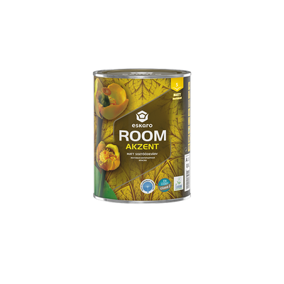 Фарба матова інтер'єрна Eskaro Akzent Room, 0,9 л, білий, А 6966225774 фото