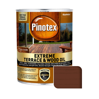 Олія для обробки дерева Pinotex Extreme Terrace & Wood Oil атмосферостійка, 0,75 л, тік 5948575 фото