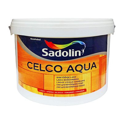 Лак для стен Sadolin Celco Aqua, 1 л, бесцветный, матовый 296575990 фото