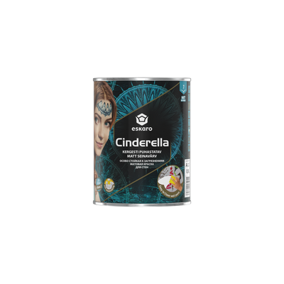 Фарба особливо стійка до забруднення Eskaro Cinderella, 0,9 л, біла, А 1704125780 фото