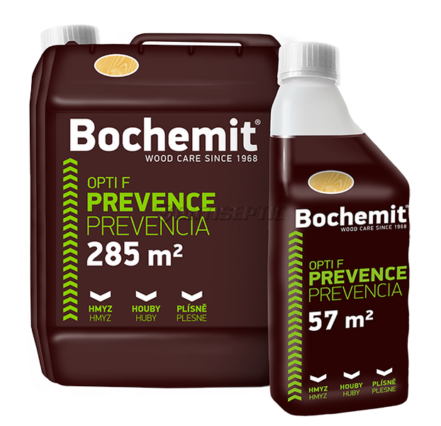 Антисептик нeвымываемый для всех видов древесины Bochemit OPTI F, 1 кг, зеленый 397831248 фото