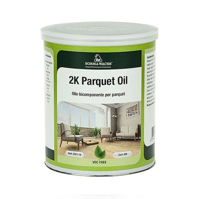 Масло паркетное Borma Wachs Parquet Oil 2k, 1 л 14336 фото