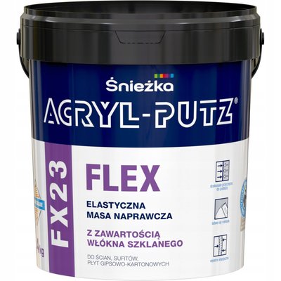 Шпаклевочная масса для ремонта с содержанием стекловолокна Sniezka ACRYL-PUTZ® FX23 FLEX, 0,5 кг, прозрачный 361398193 фото