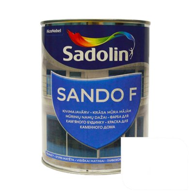 Фасадна фарба Sadolin Sando F, білий, 1 л. 65221 фото