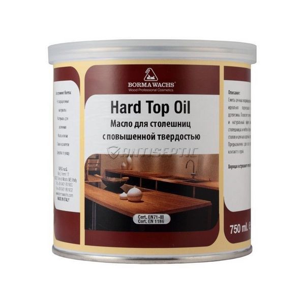 Олія тверда для стільниць Borma Wachs Hard Top Oil, 0,75 л, безбарвний 13126 фото