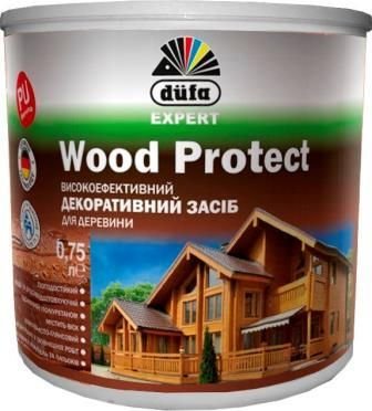 Антисептик засіб для дерева Dufa Wood Protect, 0,75 л, білий, шовковистий глянець 1192132192 фото