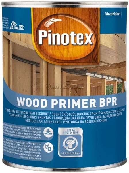 Грунтовка для дерева Pinotex Wood Primer BPR, 1 л, бесцветный 1903971 фото