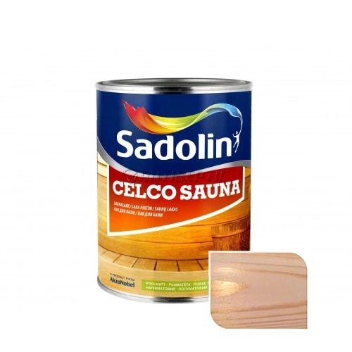 Лак для сауны Sadolin Celco Sauna, бесцветный, 1 л., полуматовый 40979 фото