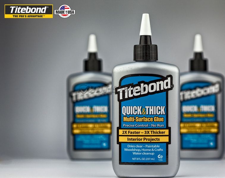 Клей для дерева Titebond Quick & Thick Multi-Surface Glue, 237 мл, Maxima білий 4176241763 фото