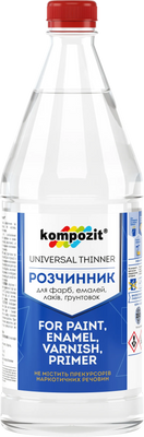 Розчинник для емалей, лаків, ґрунтовок Kompozit, 0,5 л, безбарвний 575902075 фото