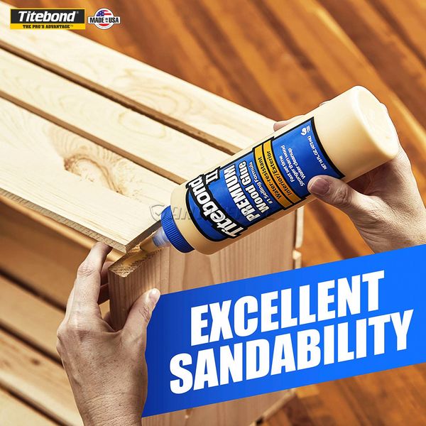 Клей для дерева Titebond II Premium Wood Glue, 37 мл, кремовий 60726078 фото