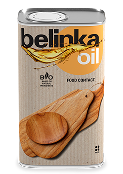 Просочення БІО для шпонованої дерев'яної поверхні Belinka Oil Food Contact, 0,5 л, безбарвний, полуглянцевый 46750 фото