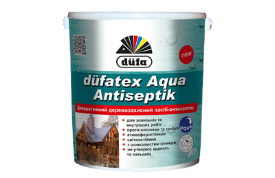 Просочення-антисептик декоративне Dufa Dufatex Aqua Antiseptik, 2,5 л, безбарвний 5619533353 фото