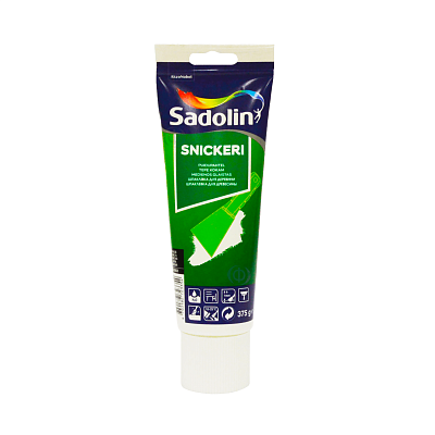 Шпаклівка для дерева Sadolin SNICKERI, 0,37 л, білий 35029 фото