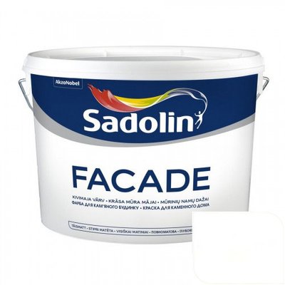 Фарба фасадна Sadolin Facade, білий, 10 л. 49625 фото