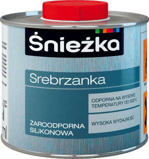 Фарба силіконова жаростійка сріблянка Sniezka SREBRZANKA, 0,2 л, срібний 12426 фото