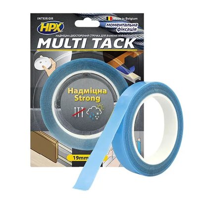 Лента двухсторонняя HPX MULTI TACK, 200 см x 19 мм 4505 фото