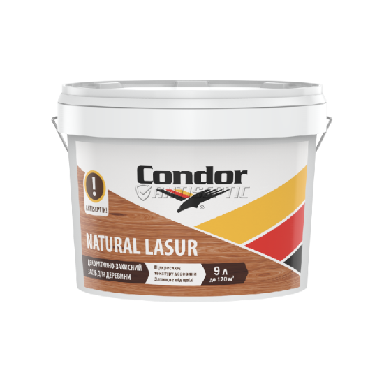 Лазурь декоративна для деревини Condor Natural Lasur, 0,75 л, білий 39552 фото