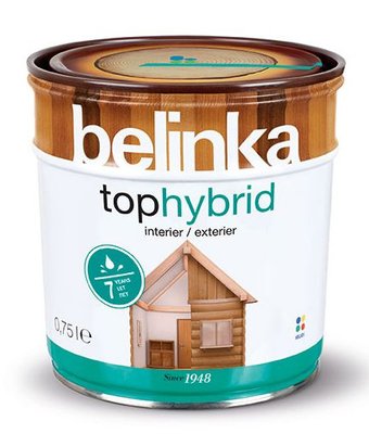 Лазурне покриття Belinka Tophybrid, 0,75 л, білий 53847 фото