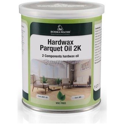 Олія паркетна Borma Wachs Hardwax Parquet Oil 2k, 1 л, безбарвний 61529 фото