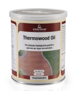 Олія для термодеревини Borma Wachs Termowood Oil, 1 л, колорування 4120 фото