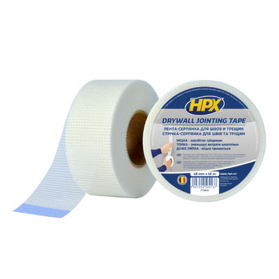 Стрічка-серпянка армуюча для швів HPX DRYWALL JOINTING TAPE, 45 м x 48 мм 4505 фото