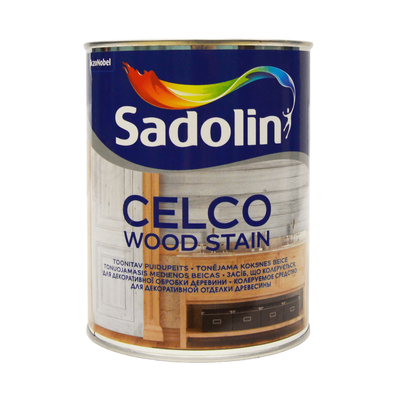 Морилка для дерева Sadolin Celco Wood Stain, колеровка, 1 л., матовий 36554 фото